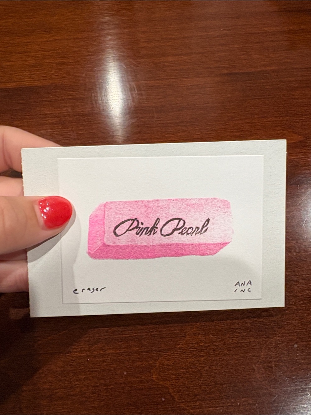 Anastasia inciardi mini print - eraser
